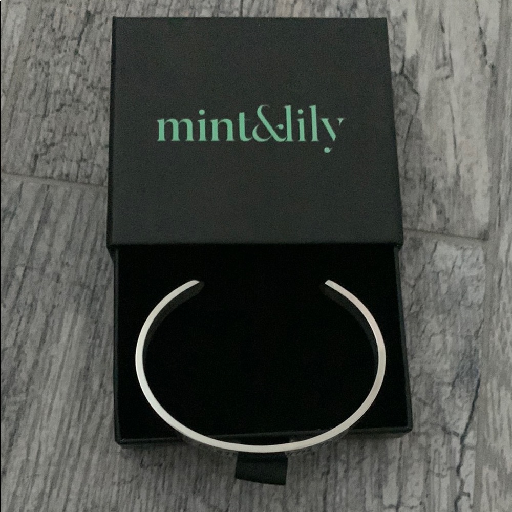 mint & lily Silver Cuff Bracelet